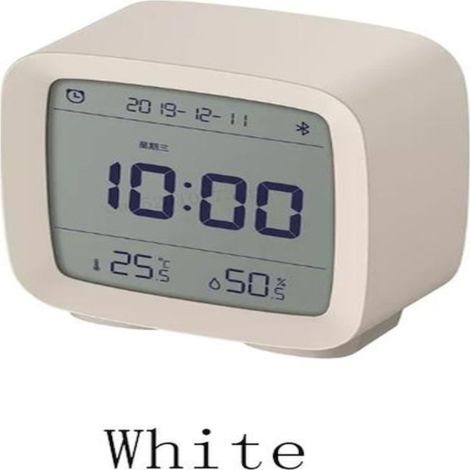 Reloj despertador Bluetooth Qingping, un reloj despertador multifuncional para mesita de noche o escritorio para estudiantes con monitoreo inteligente de temperatura y humedad, retroiluminación y func (1/5)