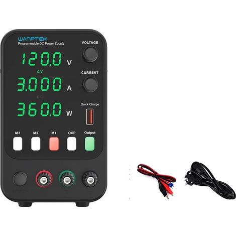 Fuente de alimentación, salida ajustable, múltiples funciones, APS 120V 3A 360W, enchufe EU-a de 220V (1/2)