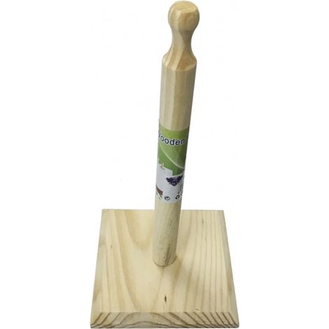 TrAdE Shop Traesio - Portarotolo Porta Rotolo Verticale In Legno Scottex Cucina Tavola Carta Strappo -