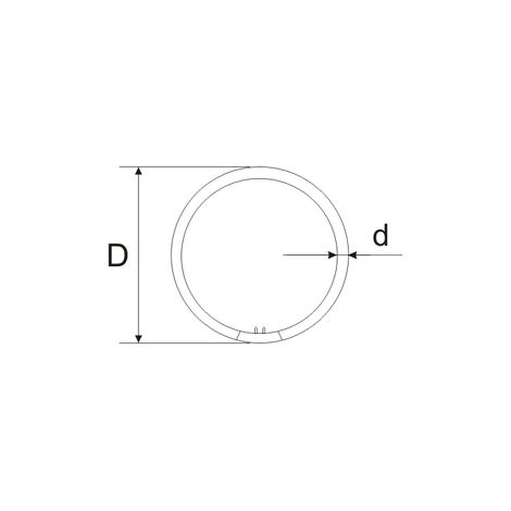 Tubo Fluorescente Circular T9 22W Luz 6500K (1/2)