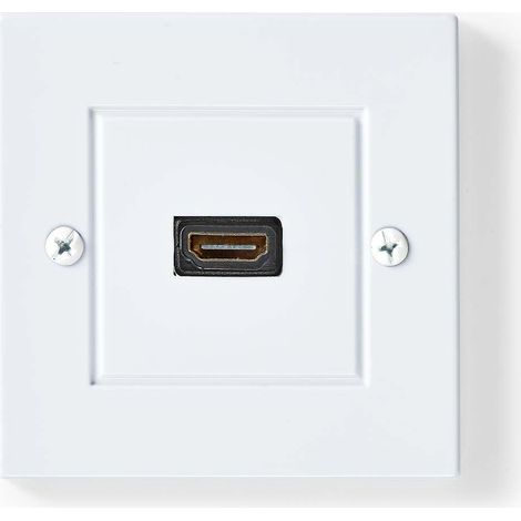 Hdmi wall box 1x hdmi female 4k60hz hdmi output black 18 gbps gold plated box