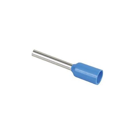 Boite de 50 embouts de câblage à sertir 0,75² bleu - Boite de 50 embouts de câblage à sertir 0,75² bleu
