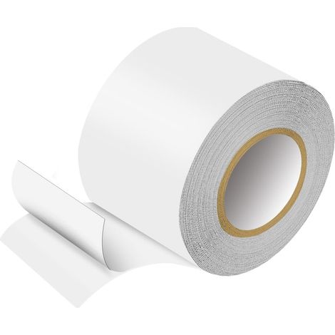 Ruban de Réparation en Tissu, 5cm x 5m Ruban Adhésif Toilé en PVC, Rubans Adhésifs en Tissu Imperméable pour Réparation de Tentes, Auvents, Bâches, Matelas Pneumatique, Transparent (1/5)