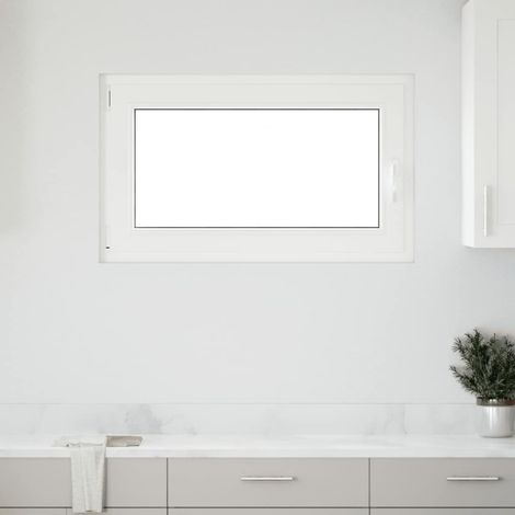 Ventana de sótano "RISOR" 100x70 cm oscilobatiente DIN izquierda blanca vidaXL
