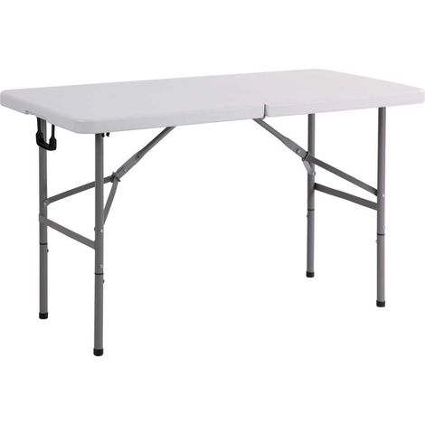 Tavolo rettangolare con piano e gambe pieghevoli cm 61 x 122 x h. 74 (1/3)