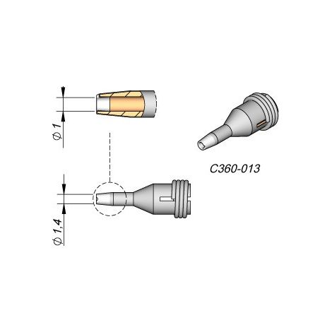 Punta JBC Microdesoldasdor 1mm