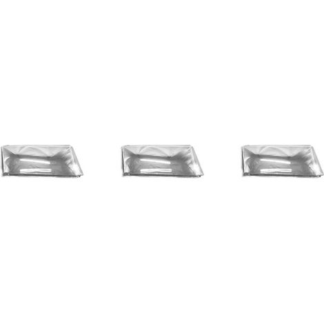 Cubiertas/tapas de lentes/cubiertas transparentes para los tres conjuntos de faros delanteros del lado derecho de los modelos Skoda Octavia de 2001 a 2004. (1/4)