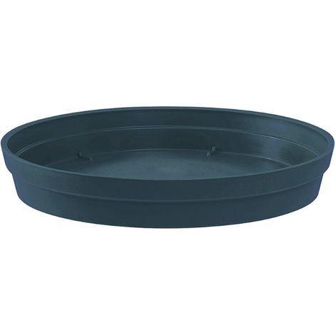 Soucoupe Ø22cm pour pot de fleur Toscane Ø30cm - Bleu Jean - EDA (1/2)