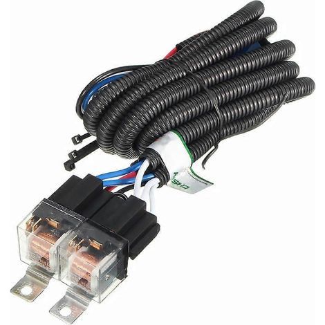 Kabelbaum mit 12V H4 Abblendlichtrelais für Autoscheinwerfer - 140x2cm (1/4)