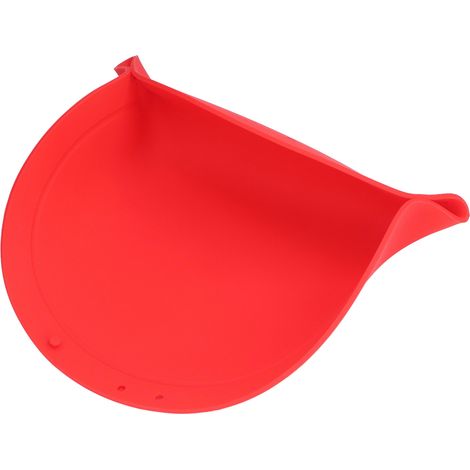 Planche à découper multifonction en silicone, tapis à fruits, planche ronde, support pour aliments pour pique-nique, cuisine et pique-nique en extérieur, rouge (1/5)