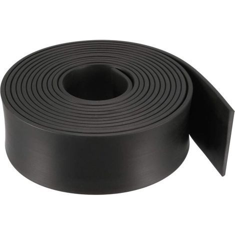 Bande Étanchéité Solide Rectangle Caoutchouc 40mm Largeur 3mm Épaisseur 3m Longueur Noir (1/3)