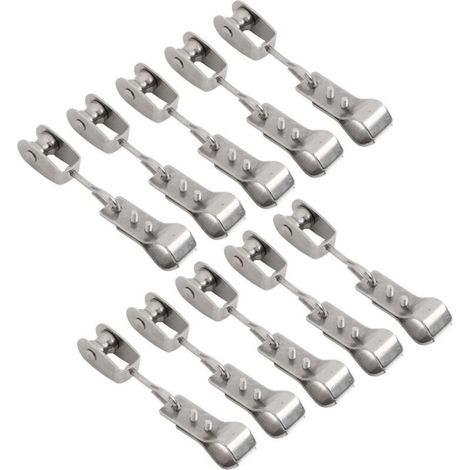 Minhe Extérieur pour matériel de voile d'ombrage avec poulies et pinces en acier inoxydable 304 pour montage de tuyau de 15 mm à 25 mm (1/5)
