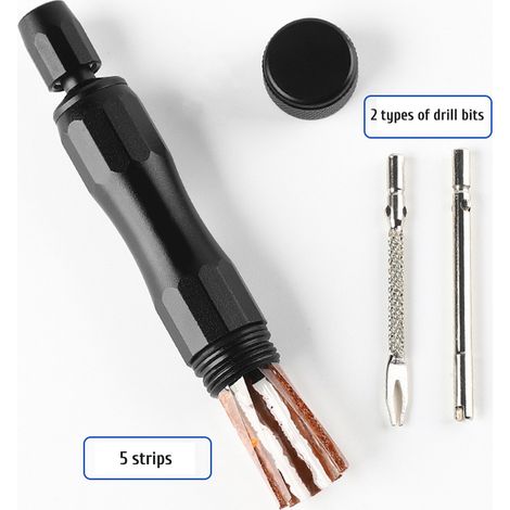 Kit de réparation pour pneus tubeless : répare les crevaisons des pneus de VTT et de route (1/5)