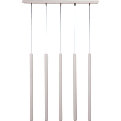 Sospensione moderna Sopel 5 luci grigio-beige 60cm Sigma (1/3)