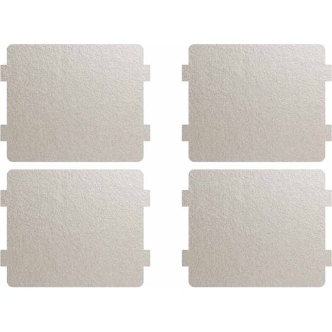 4 Unités Plaque en mica pour réparation de micro-ondes, plaque de remplacement pour les accessoires de réparation de micro-ondes,Tranches universelles pour four à micro-ondes, faciles à découper (1/5)