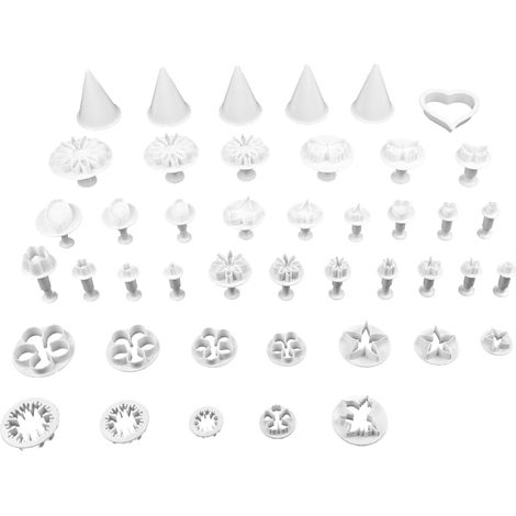 Emporte-Pièce Pâtisserie - Ensemble 44 Pièces Formes Variées - Décoration Gâteau Fondant Et Biscuit - Usage Domestique Et Commercial (1/5)