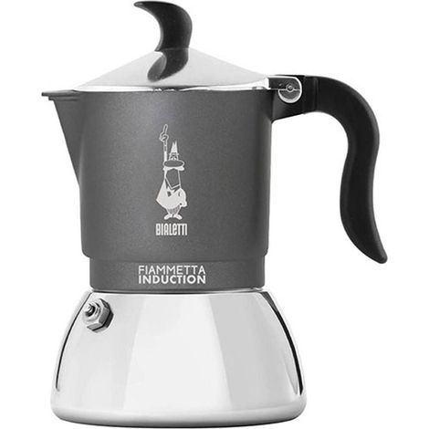 Moka caffettiera Fiammetta Induction 2 tazze Bialetti Grigio 7148 (1/3)