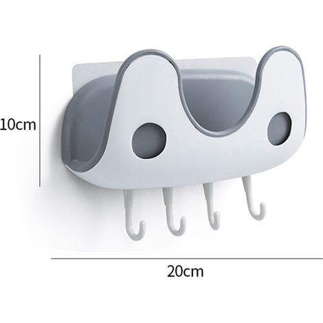 Support de couvercles de casseroles double couche, robuste et multifonctionnel, blanc. (1/5)