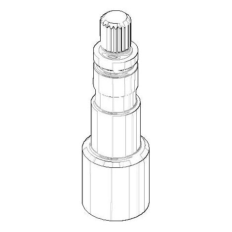 DO Verläng. Spindelverlängerung ET 092906107 D 16,5 x 55,5 mm Chrom