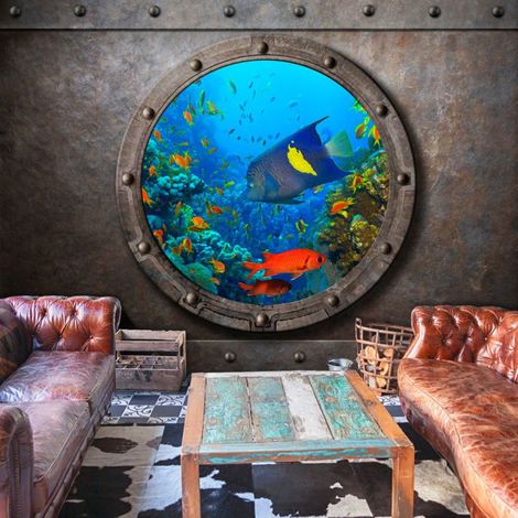 Papier Peint "Submarine Window" 105 x 150 cm (1/2)