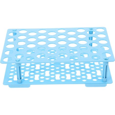 Support Structure Stable et Design Détachable Tubes à Essai en Plastique pour 50 Trous Organisateur pour Laboratoire Scientifique (1/5)