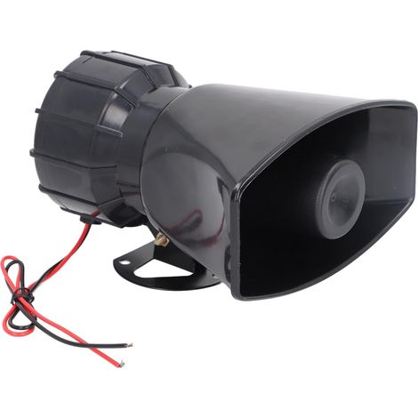 130 DB Sirène en Haut-Parleur Corne D'alarme, Fréquence Stable et Son Clair, adapté aux Environnements Difficiles, pour Les Dispositifs D'alarme Périphérique Infrarouge (DC12V) (DC24V) (AC220V) (1/5)