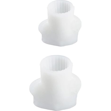 Pièces - Moules à bougies - Moule en silicone - Fabriquer vos propres bougies - Blanc - 8,34,97,2 cm - Moule à bougies - Fabriquer du savon - Moule à bougies Cactus - Moule à bougies 3D (1/5)