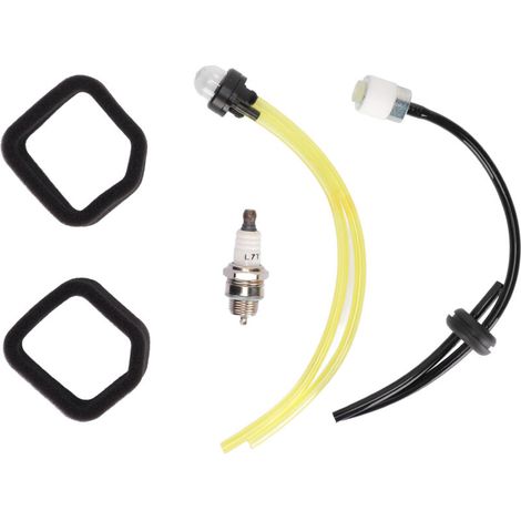 Kit filtro aria, candela e tubo carburante per tosaerba - Modello 560873001 - Ricambi di alta qualità --Crezuo (1/5)