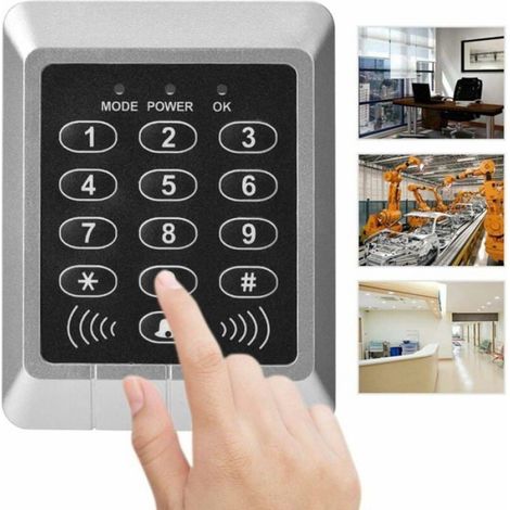 Contrôle D'accès - Empreinte Digitale Et Clavier - Pour Porte De Bureau Ou Résidence - Panneau ABS PMMA - 1 Unité (1/4)