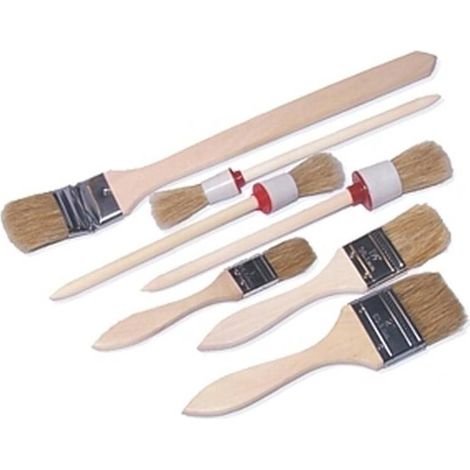 Assortiment de Pinceaux 7x - 7 Pinceaux - Polyvalents pour Peinture - Idéal pour Artistes - Haute performance - Beast (1/5)