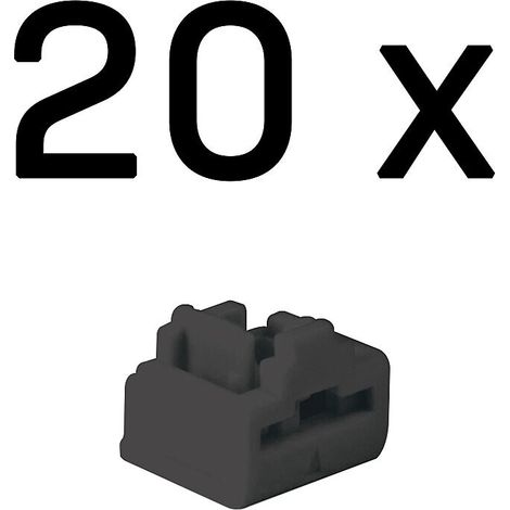 Lindy RJ-45 Port-Schlösser (schlüssellos) - 20 Stück, schwarz, 47892