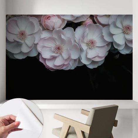 Carta da parati autoadesiva - fotomurale - decorazione parete - stile elegante - decorazione casa - Delicato bouquet 104x70 cm (1/5)