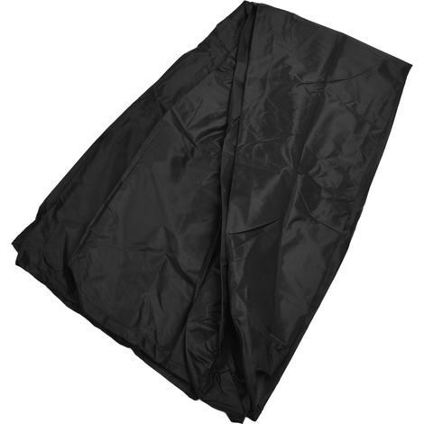 Housse de protection pour fontaine de jardin 210D Oxford argenté imperméable, housse anti-statue extérieure terrasse, noir (1/5)
