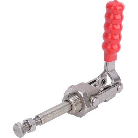 Pince à bascule rapide en acier inoxydable 304, type poussoir-tireur, poignée de fixation, capacité de charge 136 kg, GH-36204SS