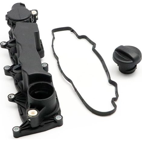 Couvercle de valve de culasse avec joint pour C2 C3 C4 C5 Jumpy Berlingo Picasso Scudo C-MAX Fiesta 206 207 307 308 407 3008 Experto Couvercle de remplissage d'huile 248L1 9651815680 1233714 (1/5)