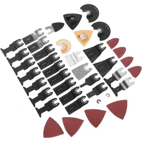 Set mit 72 multifunktionalen oszillierenden Sägeblättern für Fliesen und Marmor, kompatibel mit Multifunktionswerkzeugen, Schneidzubehör (1/5)