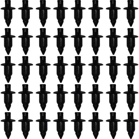 Rivet Plastique, Clips de Fixation pour Voiture, 40 Pièces Clips de Retenue Carrosserie pour Yamaha/Suzuki/Kawasaki/Forza, Clip de Carénage en Plastique Trou de 6mm (1/5)