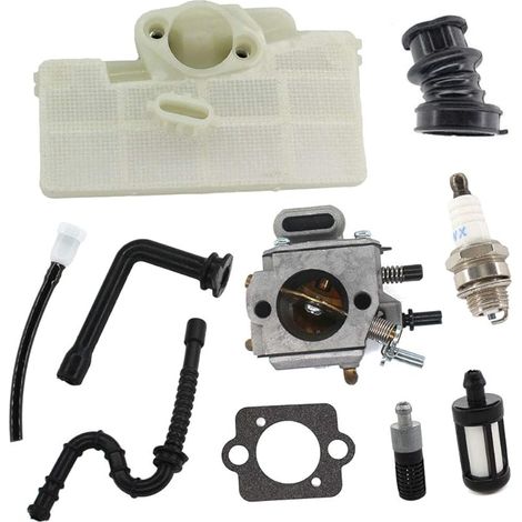 Carburateur avec filtre à air, filtre à essence, tuyau d'essence pour Stihl 029 039 044 046 MS290 MS310 MS390 MS440 MS460 MS 290 310 390 440 460 Tronçonneuse 1127 120 0650 Walbro HD-11 HD-11 15 (1/5)