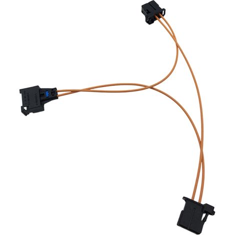 Adaptateur de boucle MOST en fibre plastique, 2 mâles, 1 femelle, câble de 20 cm, connecteur de dérivation de fibre pour le diagnostic des autoradios (1/5)