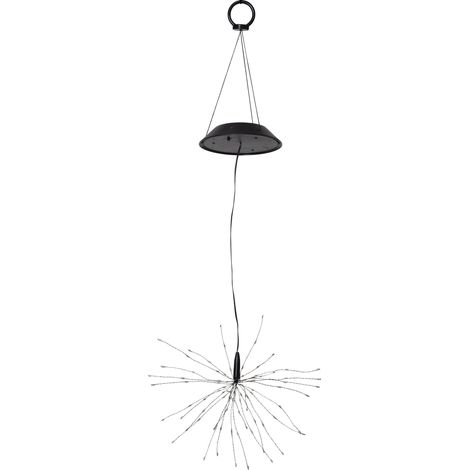 LED-Solar-"Firework Solar" hängend, schwarz, 90 warmwhite LED (1/5)