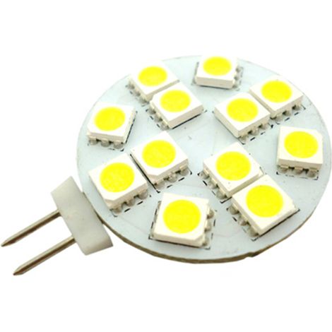 Lampada LED G4 Bispina 10V-30V Bianco Caldo Per Camper Casa Camion 12V e 24V (1/3)