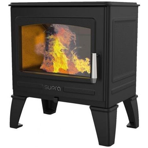 Supra – FR9016210B – Poêle à bois fonte – Vision horizontale – Taille de bûches maxi 55 cm – Double combustion – Système vitre propre (1/4)