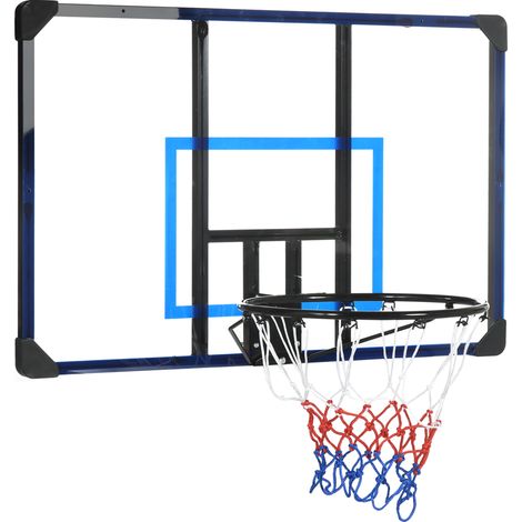 Panier de basket mural, 113 x 61 x 73 cm, bleu et noir (1/5)