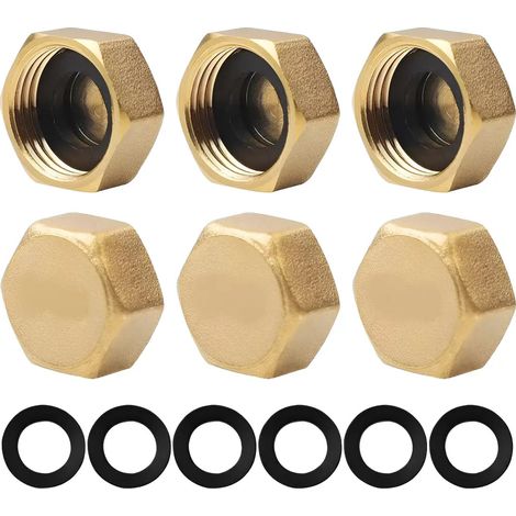 Bouchons pour tuyau darrosage Ae filetage interne 12 (1/5)