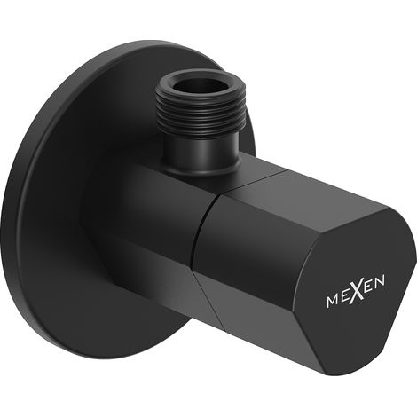 Mexen T válvula angular para grifo 1/2"x3/8", negro - 79973-70 (1/2)