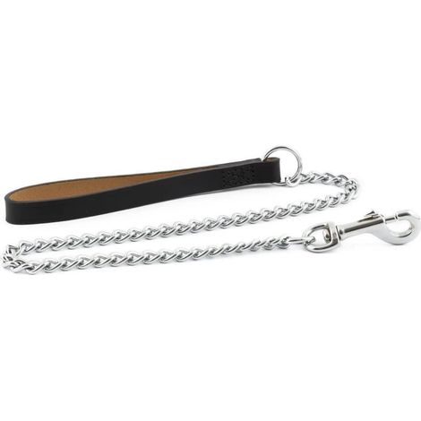 Ancol Heavy Chain Lead TH Handle Black 91cm - 31661 (1/4)