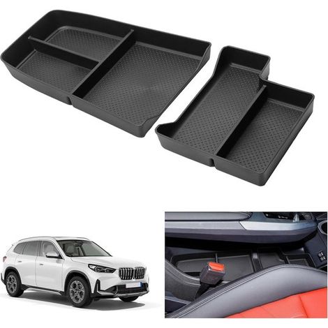 Scatola portaoggetti compatibile per BMW X1 U11 e X2 U10 (2023-2026) - Organizer per console centrale, gomma TPE, 2 pezzi, accessori per auto e miglioramento degli interni (1/5)