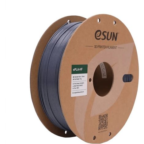 eSUN PLA-HF Filament, 1.75mm, 1000g (Fast printing) eSUN PLA-HF Filament 1.75mm 1000g Grey