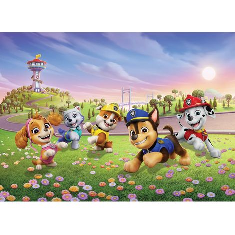 Papier peint Pat'Patroiulle champs de fleurs 375 x 270 cm (1/5)
