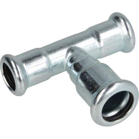 Raccord à sertir en acier C té réduit 12 x 15 x 12 mm F/F/F contour M